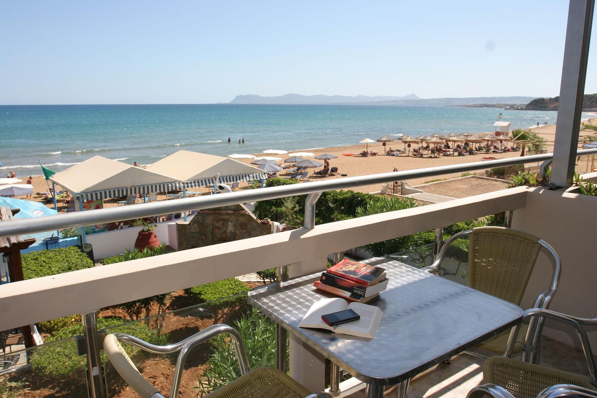 Lia Beachfront Apartments スタロス エクステリア 写真